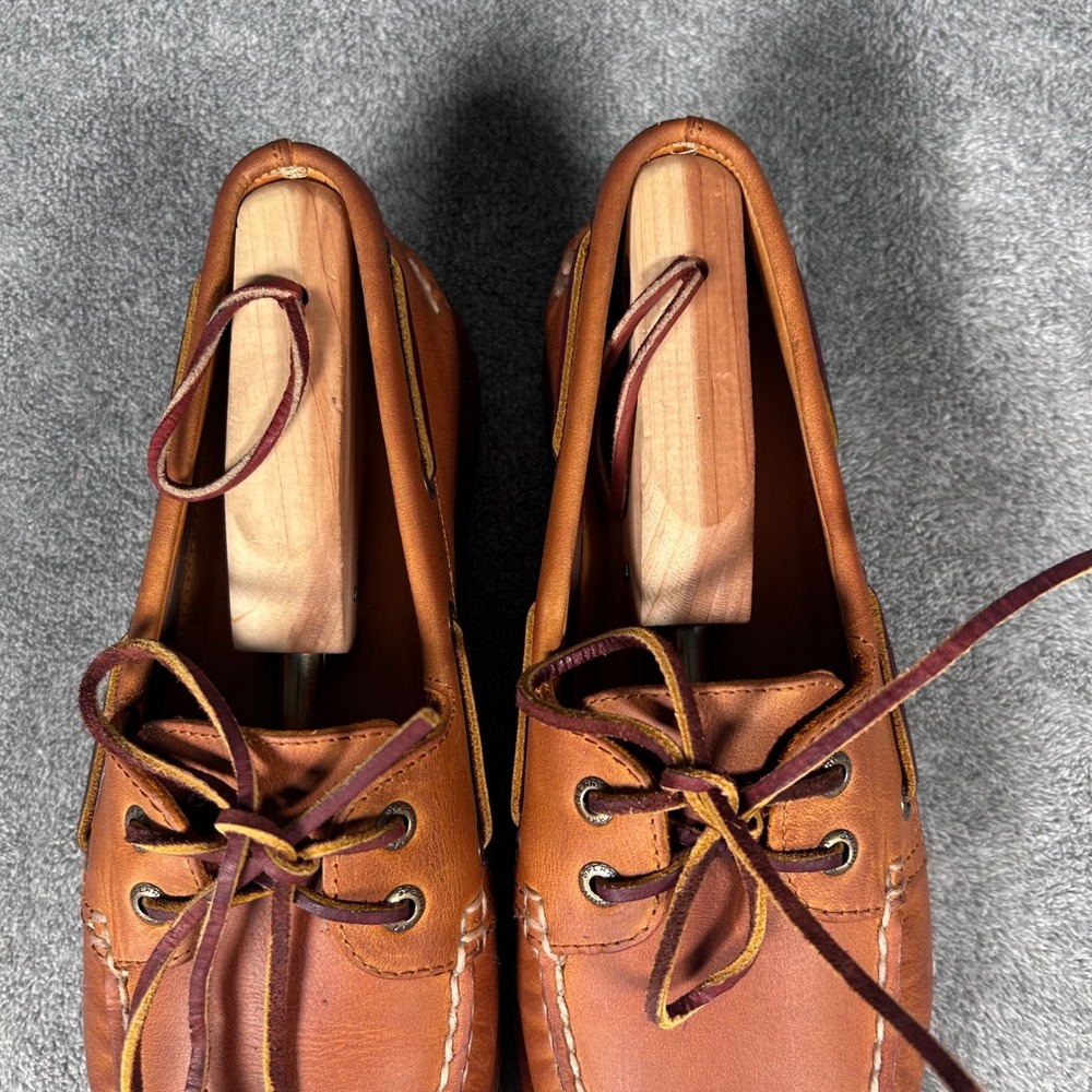 Sperry Gold Cup Authentic Original Boat Shoes Tan Leather Mens 8.5 W STS12428 - Picture 4 of 14